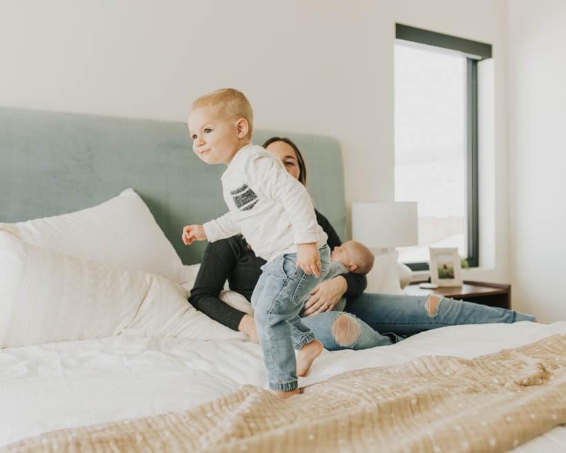 Little Unicorn Cotton Muslin Big Kid Quilt - Taupe Cross - UB1725