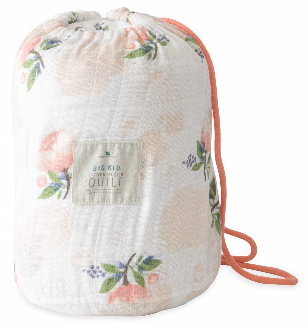 Little Unicorn Cotton Muslin Big Kid Quilt - Watercolor Rose - UB1701