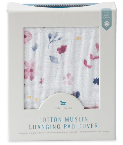 Little Unicorn Cotton Muslin Changing Pad Cover - Fairy Garden - UN0523