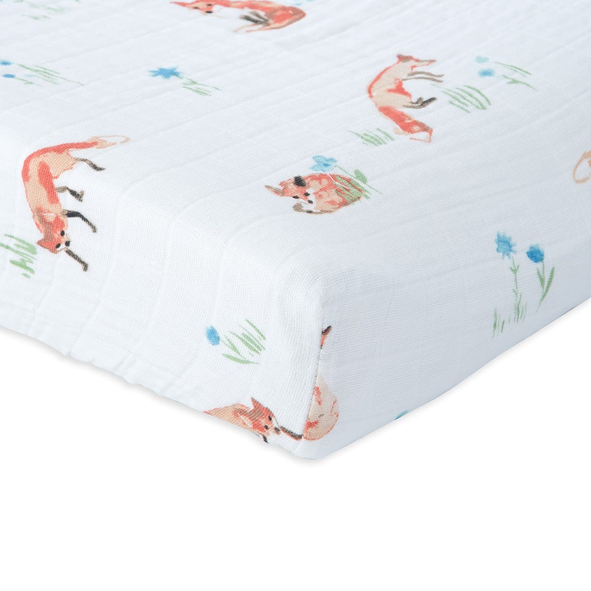 Little Unicorn Cotton Muslin Changing Pad Cover - Fox - UN0521