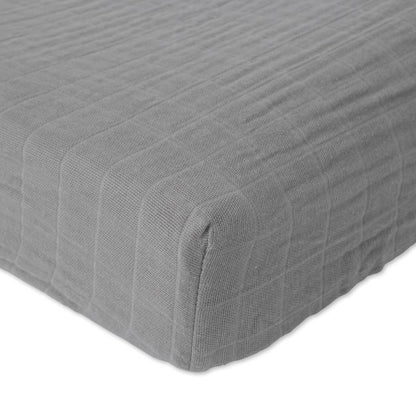 Little Unicorn Cotton Muslin Changing Pad Cover - Nickel - UN0532