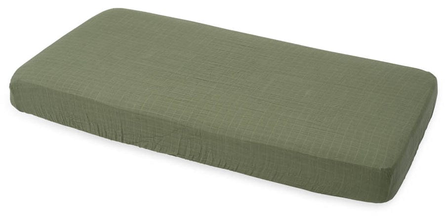 Little Unicorn Cotton Muslin Fitted Crib Sheet - Fern - UN0067