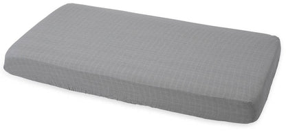 Little Unicorn Cotton Muslin Fitted Crib Sheet - Nickel - UN0071