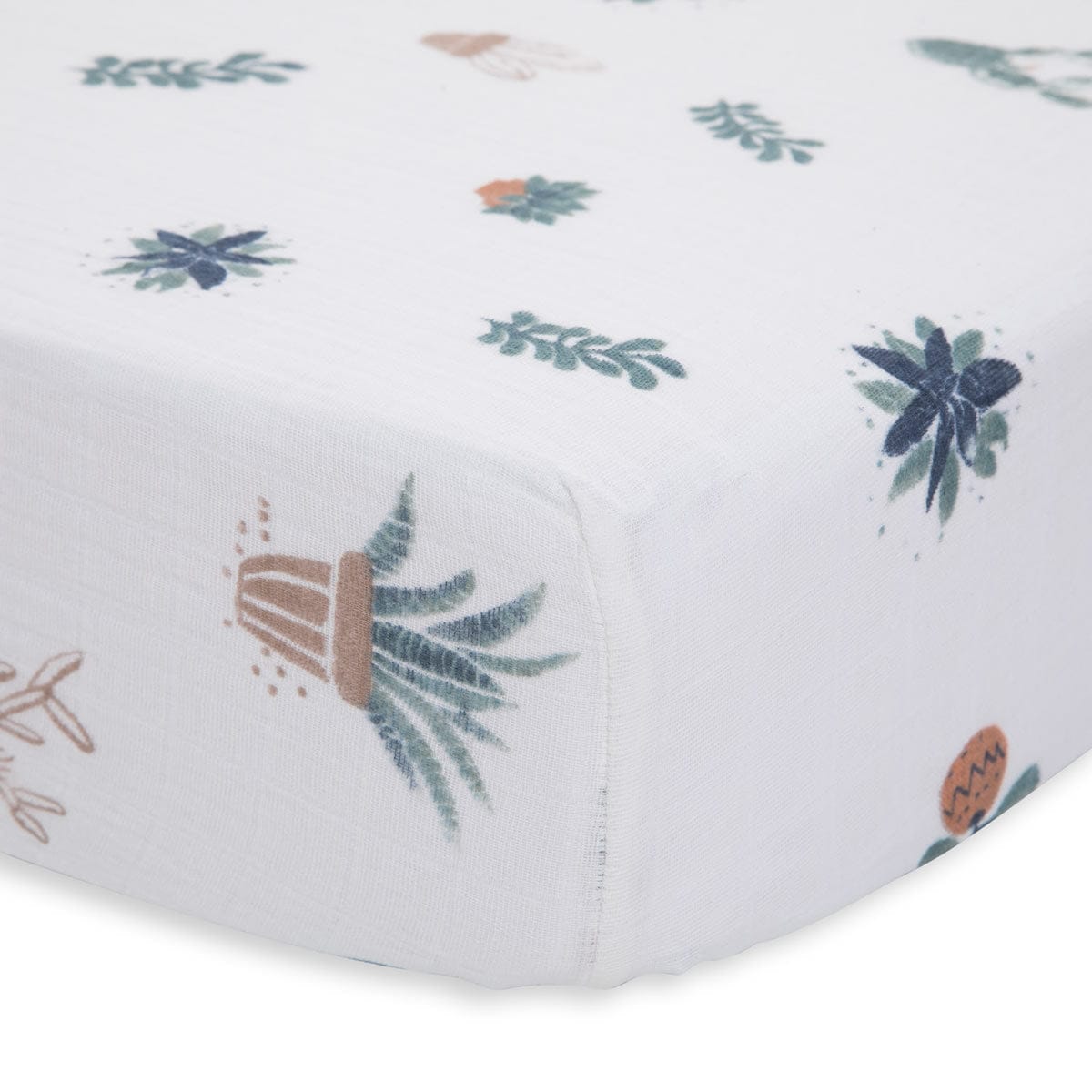 Little Unicorn Cotton Muslin Fitted Crib Sheet - Prickle Pots - UN0027