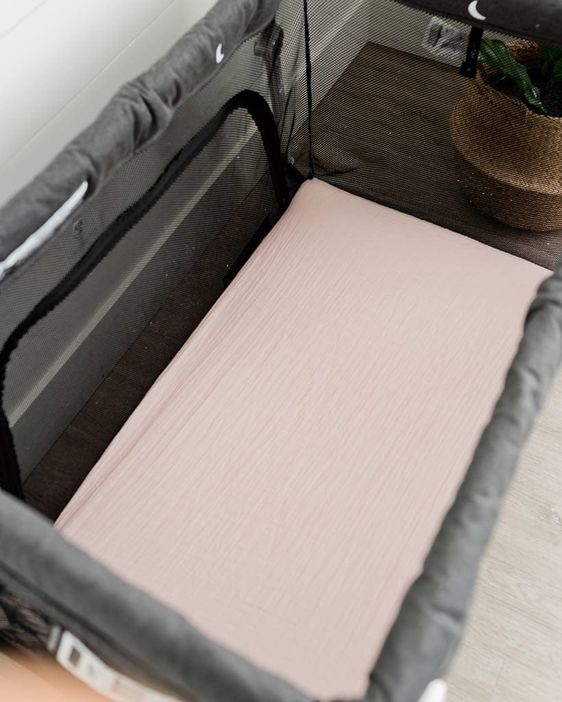Little Unicorn Cotton Muslin Mini Crib Sheet - Blush - UN0910