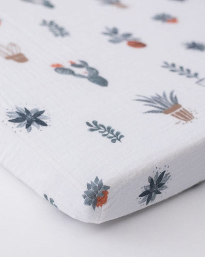 Little Unicorn Cotton Muslin Mini Crib Sheet - Prickle Pots - UN0905