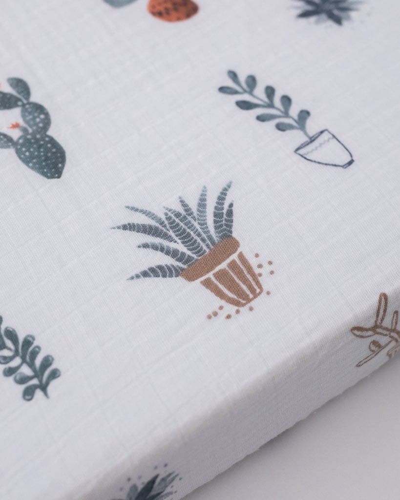 Little Unicorn Cotton Muslin Mini Crib Sheet - Prickle Pots - UN0905