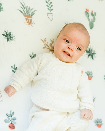 Little Unicorn Cotton Muslin Mini Crib Sheet - Prickle Pots - UN0905