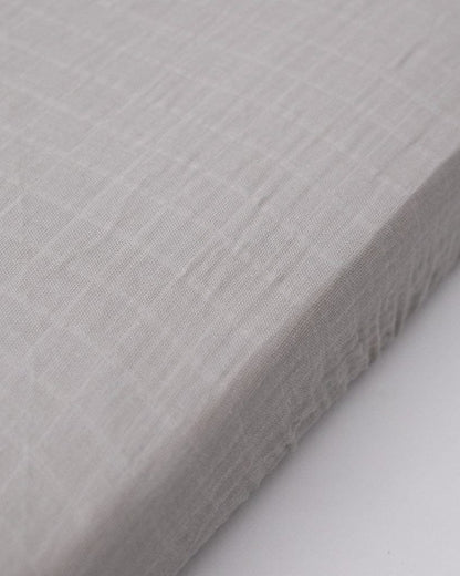Little Unicorn Cotton Muslin Mini Crib Sheet - Warm Grey - UN0909