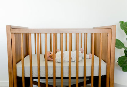 Little Unicorn Cotton Muslin Mini Crib Sheet - Warm Grey - UN0909