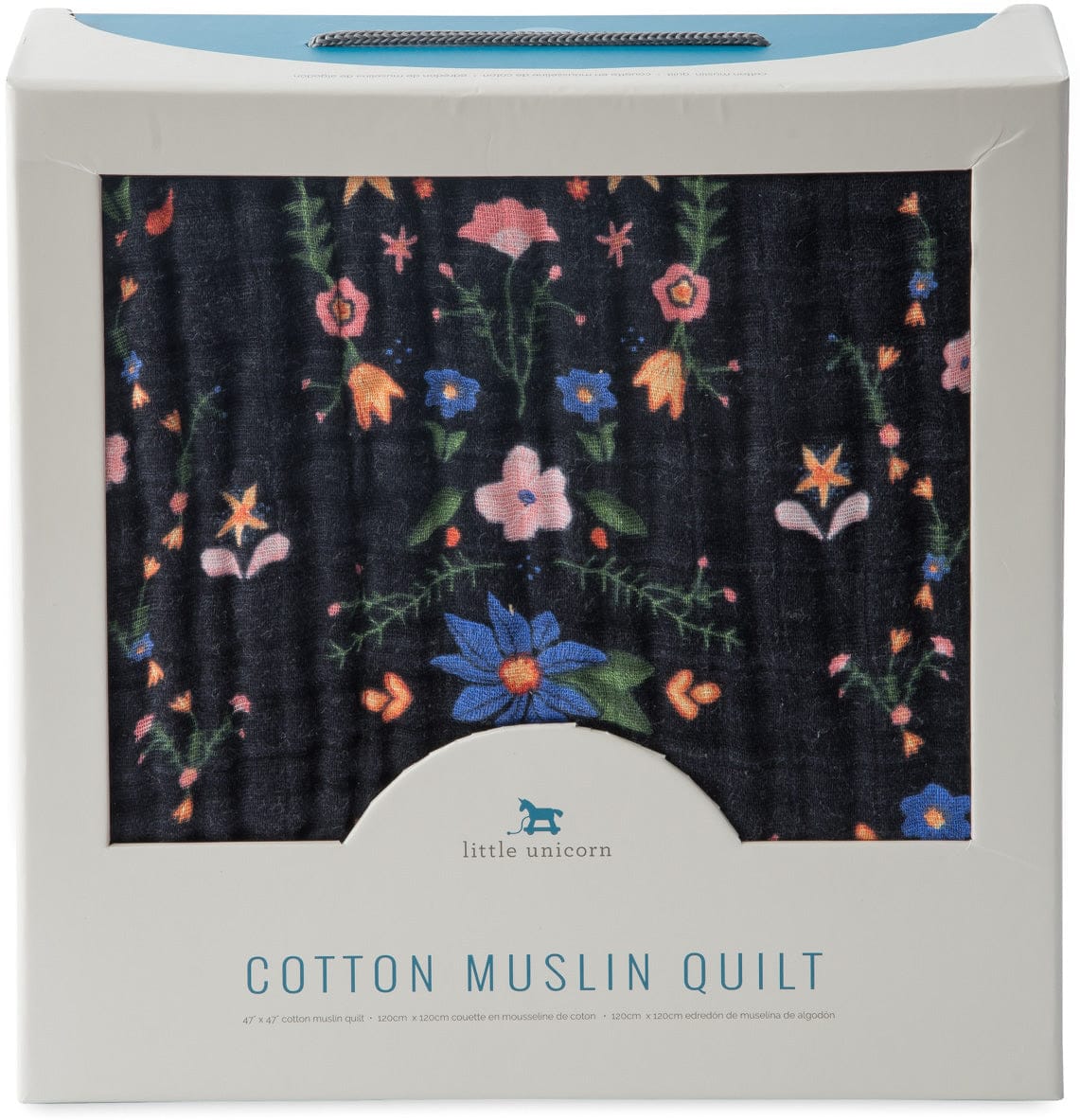 Little Unicorn Cotton Muslin Quilt - Floral Stitch - UB0254
