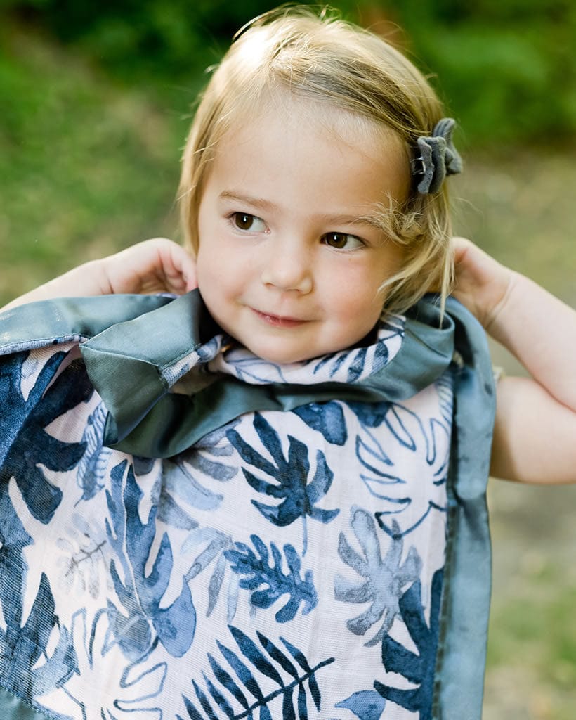 Little Unicorn Cotton Muslin Security Blanket, 2 Pack Tropical Pink + Dark Coneflower - UB0337