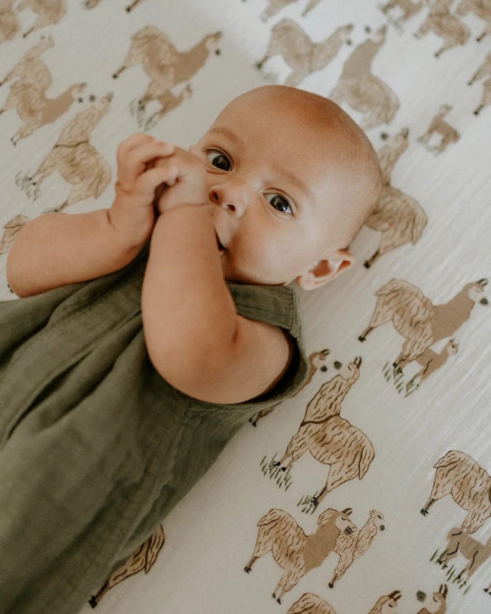 Little Unicorn Cotton Muslin Sleep Bag, Small - Fern