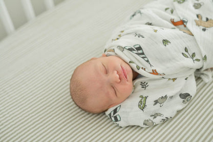 Little Unicorn Cotton Muslin Swaddle 3 Pack - Forest Friends 2 Set - UB0045