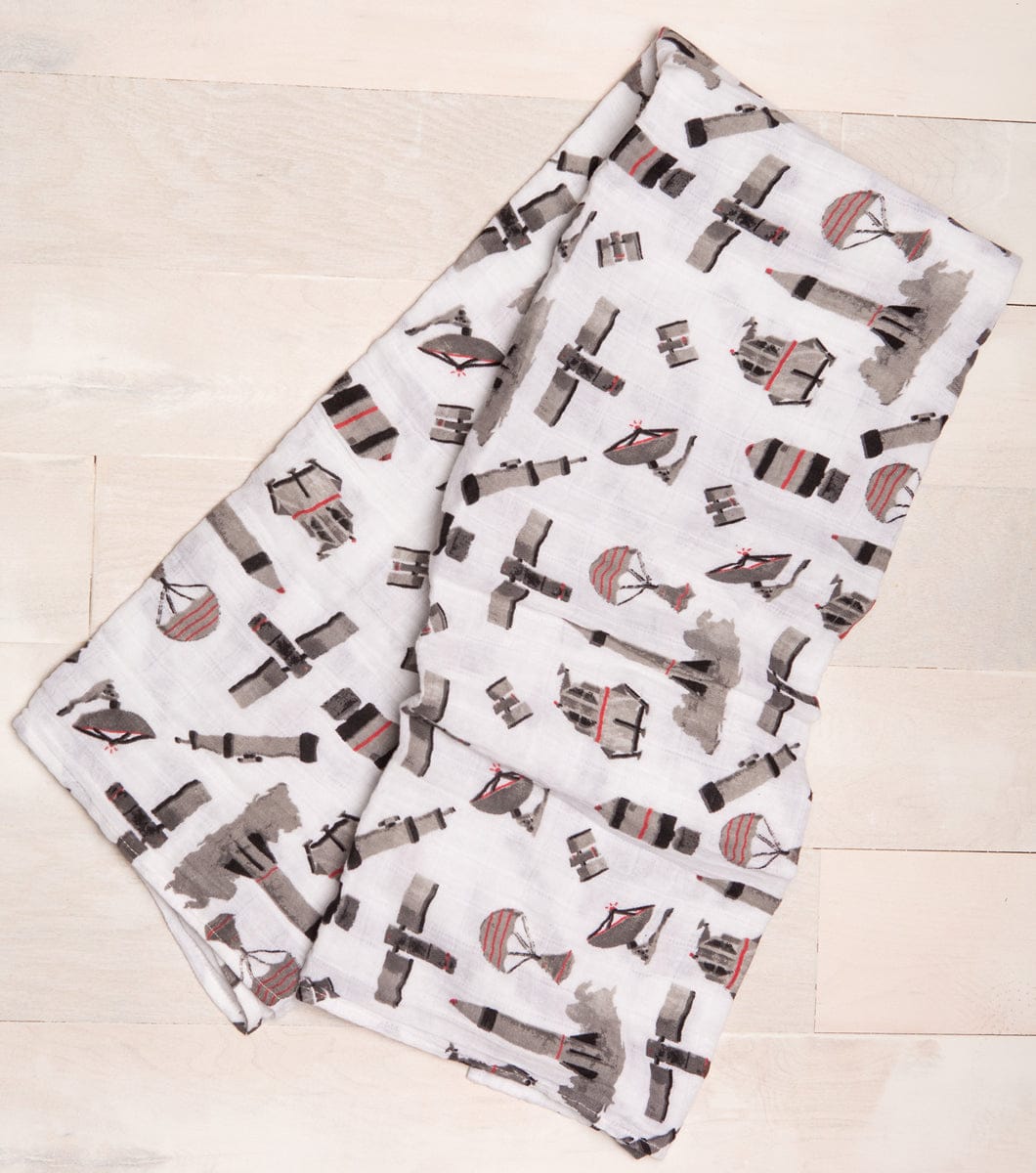 Little Unicorn Cotton Muslin Swaddle 3-Pack - Ground Control - UB0012