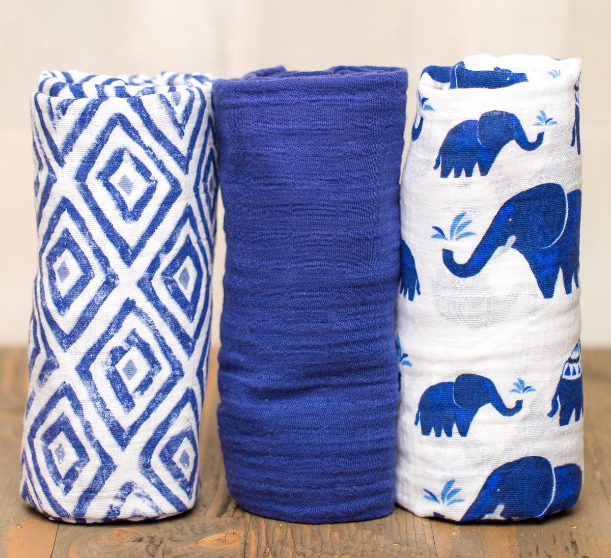 Little Unicorn Cotton Muslin Swaddle 3-Pack - Indie Elephant