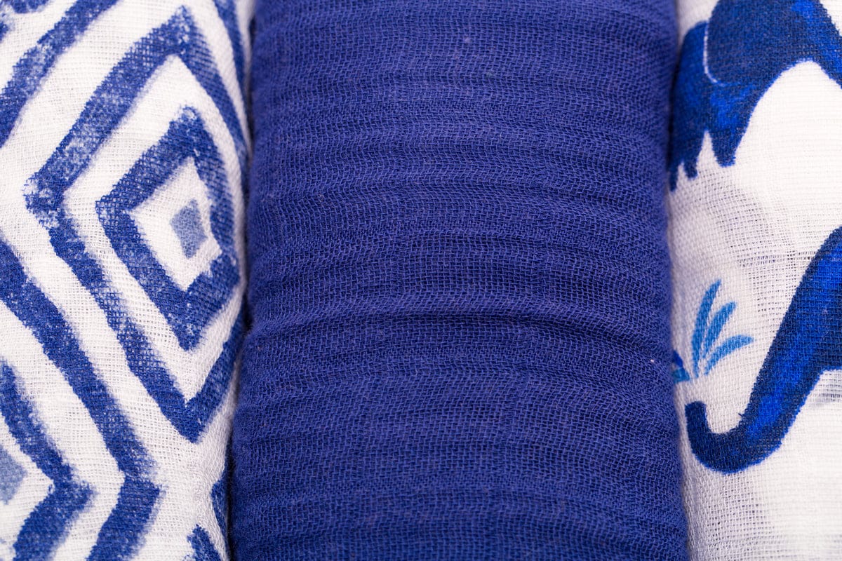 Little Unicorn Cotton Muslin Swaddle 3-Pack - Indie Elephant