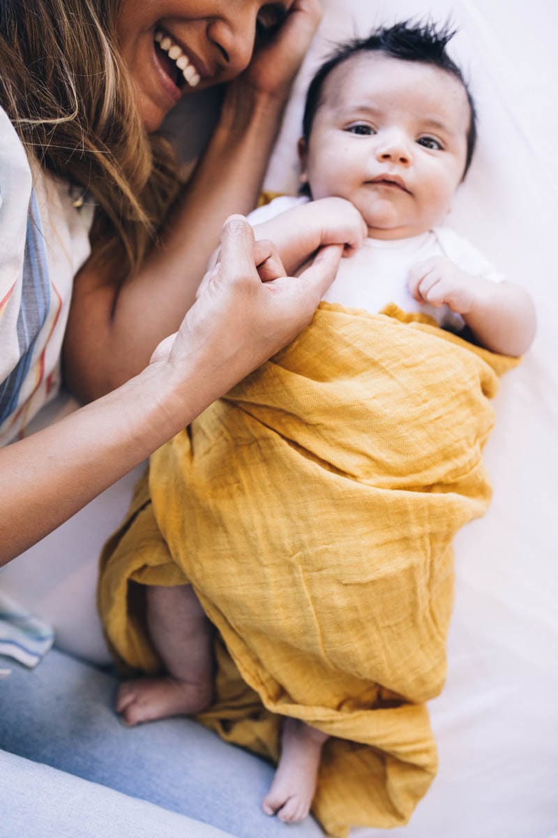 Little Unicorn Cotton Muslin Swaddle 3 Pack - Mustard Set - UB0038