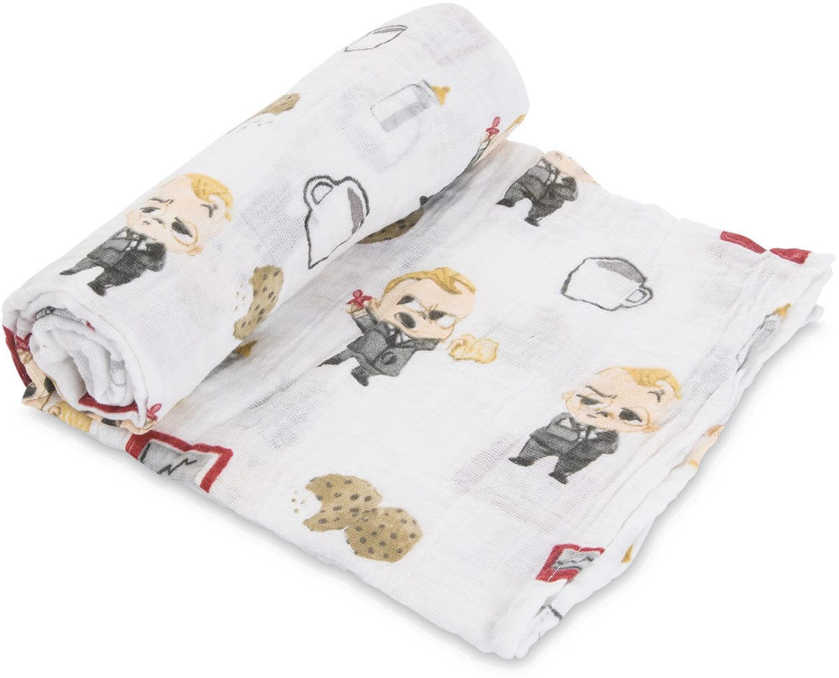 Little Unicorn + The Boss Baby Cotton Cotton Muslin Swaddle - Cookies are for Closers