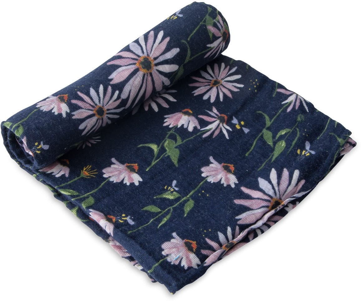 Little Unicorn Cotton Muslin Swaddle - Dark Coneflower - UB0190