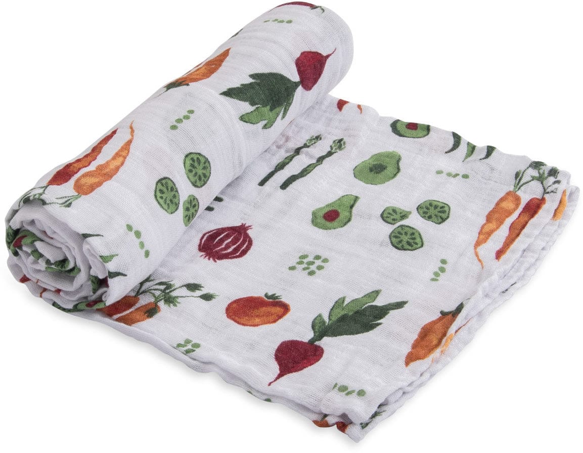 Little Unicorn Cotton Muslin Swaddle - Farmers Market - UB0145