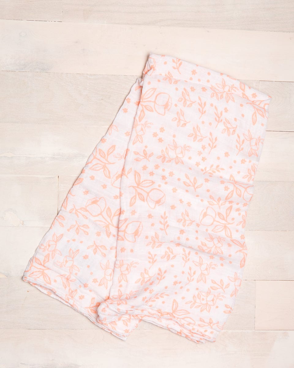 Little Unicorn Cotton Muslin Swaddle - Garden Rose - UB0107