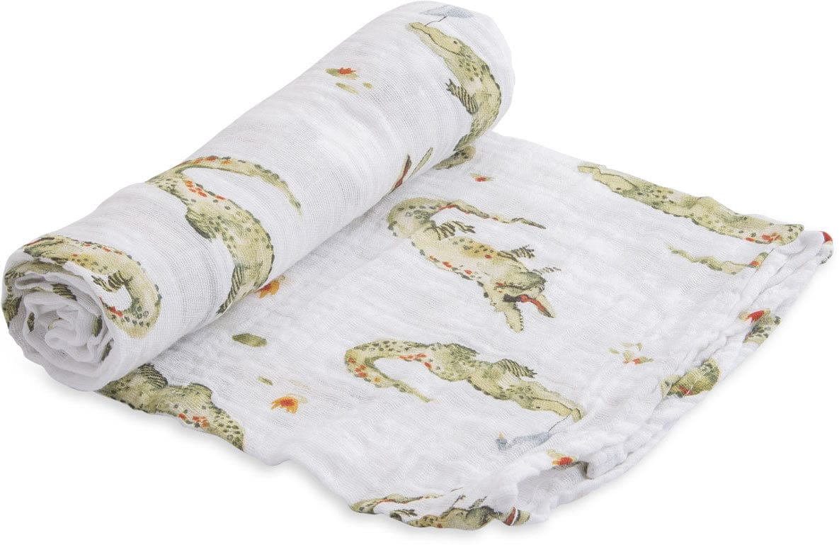 Little Unicorn Cotton Muslin Swaddle - Gators