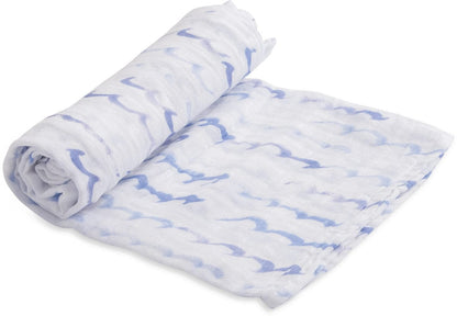Little Unicorn Cotton Muslin Swaddle - High Tide - UB0150