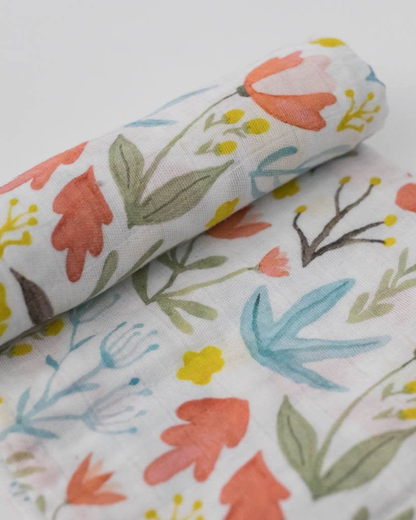 Little Unicorn Cotton Muslin Swaddle - Meadow - UB01A8
