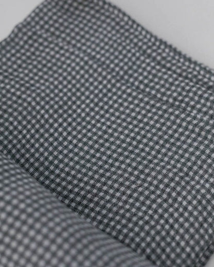 Little Unicorn Cotton Muslin Swaddle - Navy Micro Gingham - UB01A5