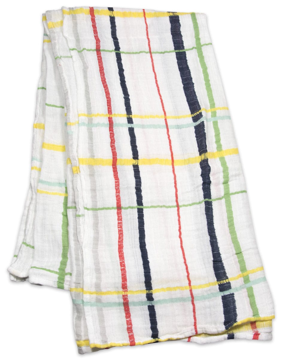 Little Unicorn Cotton Muslin Swaddle - Plaid - UB0110