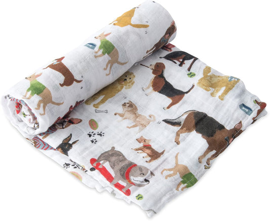 Little Unicorn Cotton Muslin Swaddle - Woof - UB0187