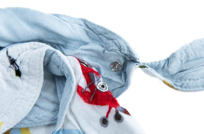 Little Unicorn Deluxe Muslin Reversible Bandana Bib - Air Show - UF0604