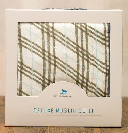 Little Unicorn Deluxe Muslin Quilt - Pendleton Plaid - UB0608