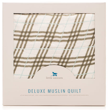 Little Unicorn Deluxe Muslin Quilt - Pendleton Plaid - UB0608