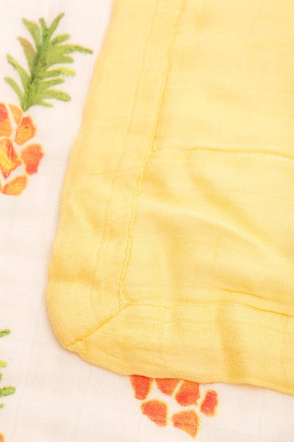 Little Unicorn Deluxe Muslin Quilt - Pineapple - UB0606