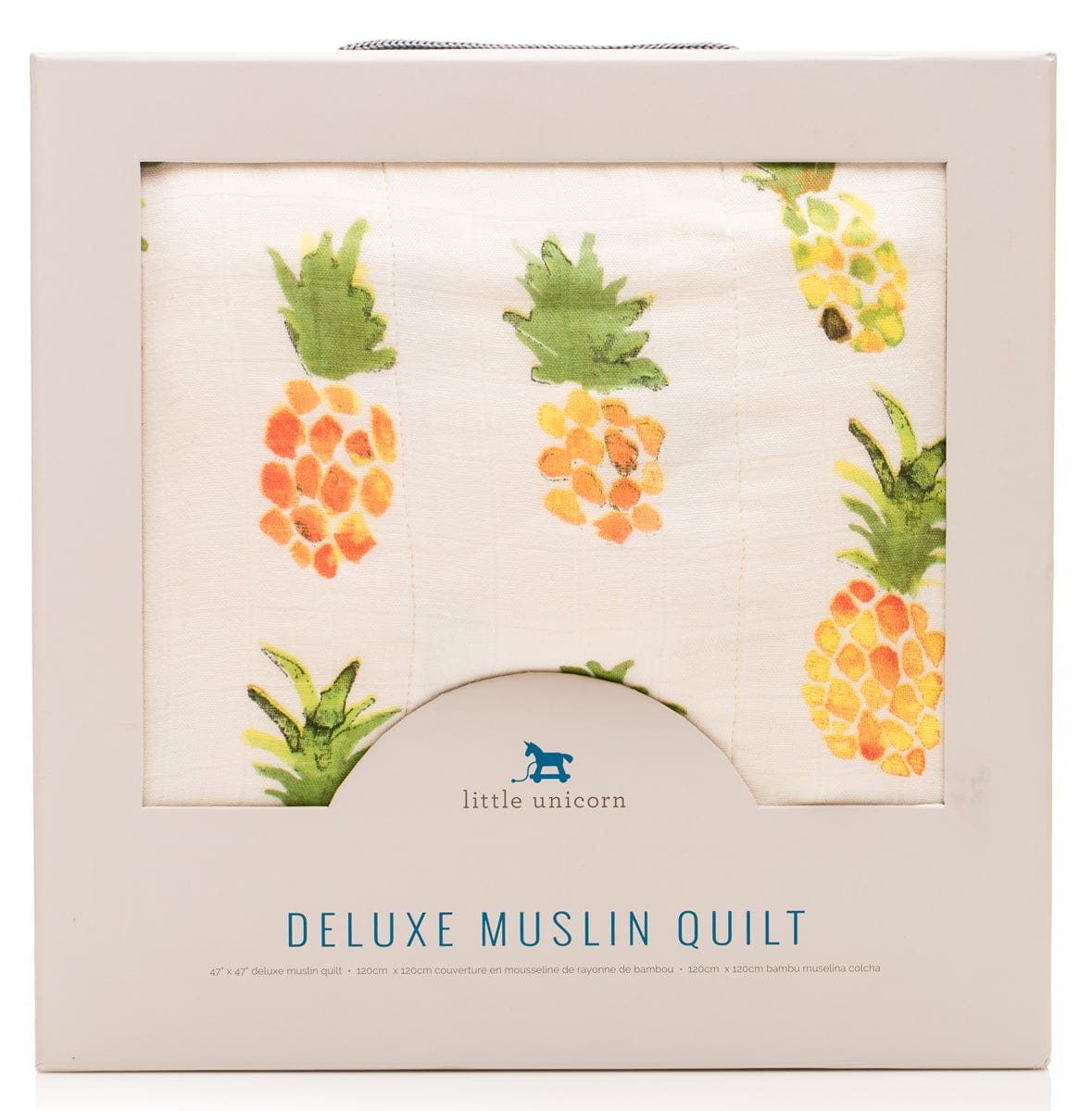 Little Unicorn Deluxe Muslin Quilt - Pineapple - UB0606