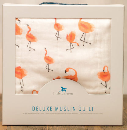 Little Unicorn Deluxe Muslin Quilt - Pink Ladies - UB0607