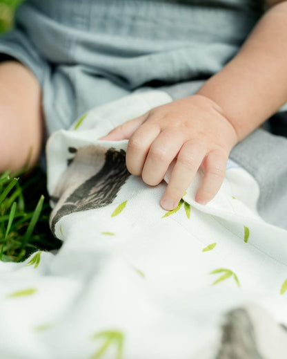 Little Unicorn Deluxe Muslin Security Blanket, 2 Pack - Hedgehog + Charcoal - UB0713