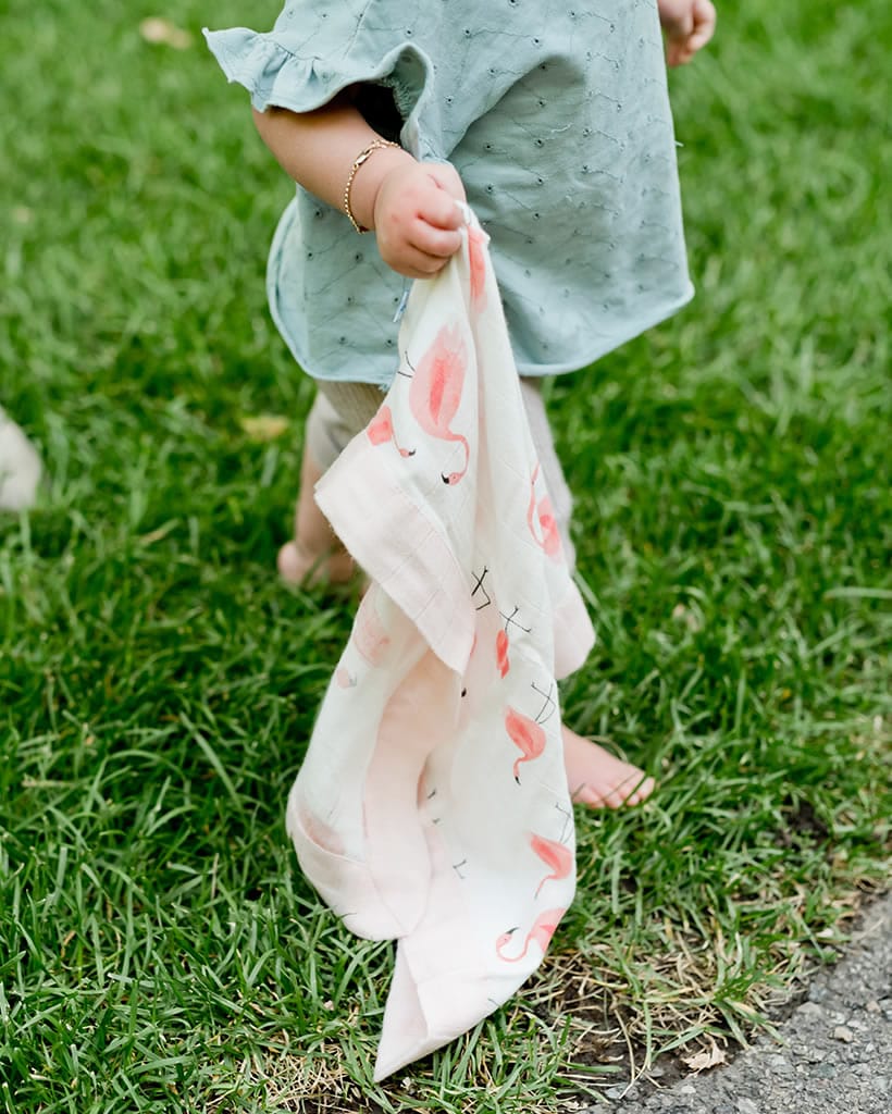 Little Unicorn Deluxe Muslin Security Blanket, 2 Pack - Pink Ladies + Zebra - UB0710