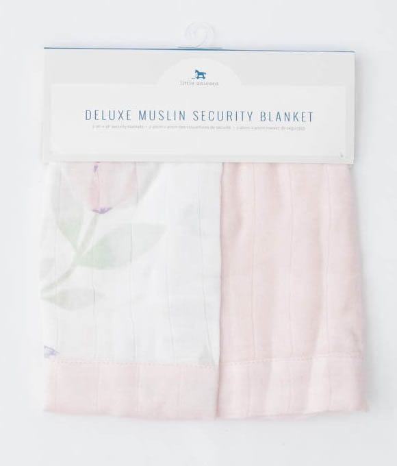Little Unicorn Deluxe Muslin Security Blanket, 2 Pack - Pink Peony + Blush - UB0709