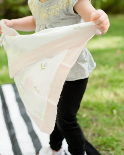 Little Unicorn Deluxe Muslin Security Blanket, 2 Pack - Pink Peony + Blush - UB0709