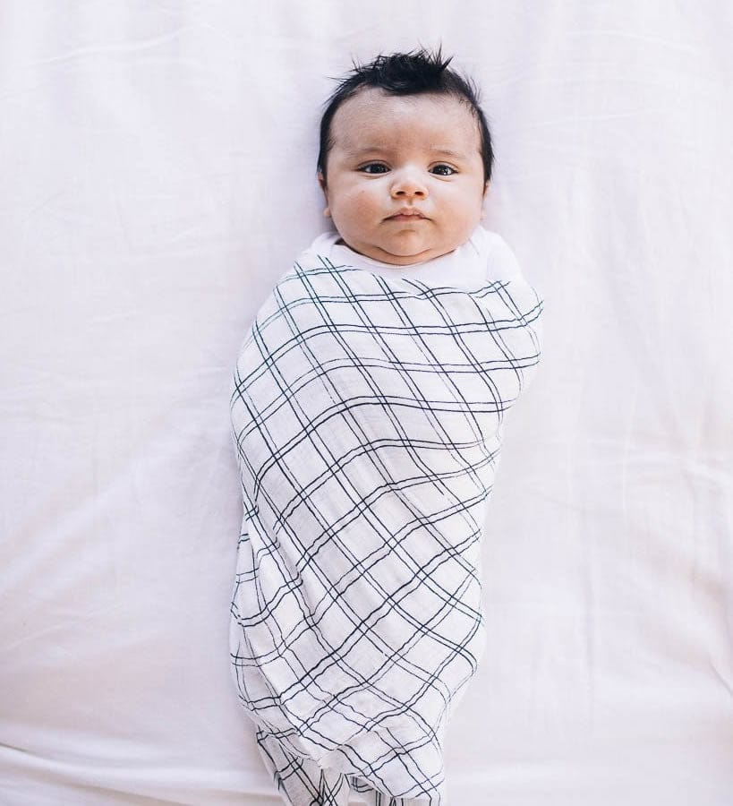 Little Unicorn Deluxe Muslin Swaddle 2 Pack White Anemone - UB0415