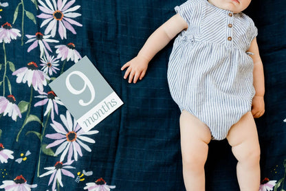 Little Unicorn Photo Blanket - Dark Coneflower