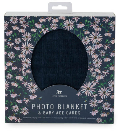 Little Unicorn Photo Blanket - Dark Coneflower