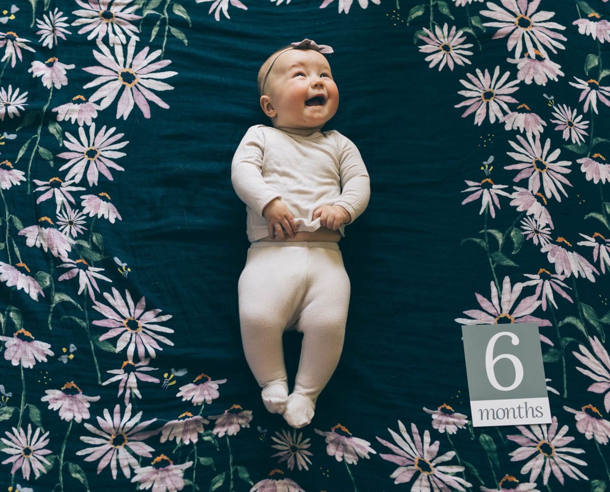 Little Unicorn Photo Blanket - Dark Coneflower