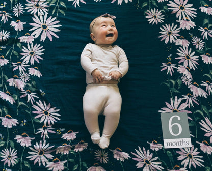 Little Unicorn Photo Blanket - Dark Coneflower