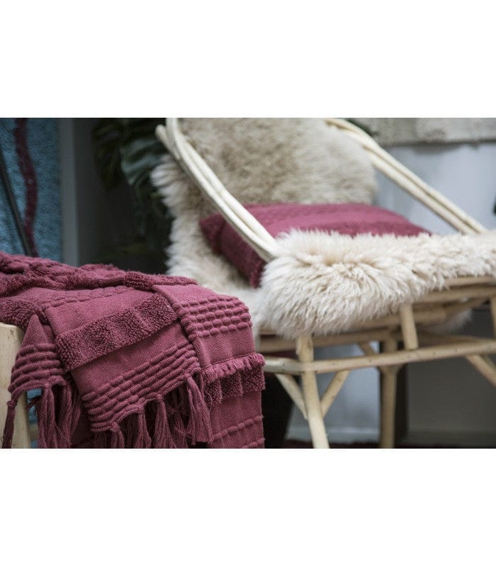 Lorena Canals Air Knitted Blanket - Savannah Red (4'2" x 5') - BLC-AIR-SAVR