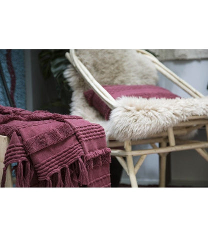 Lorena Canals Air Knitted Blanket - Savannah Red (4'2" x 5') - BLC-AIR-SAVR