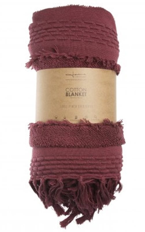 Lorena Canals Air Knitted Blanket - Savannah Red (4'2" x 5') - BLC-AIR-SAVR